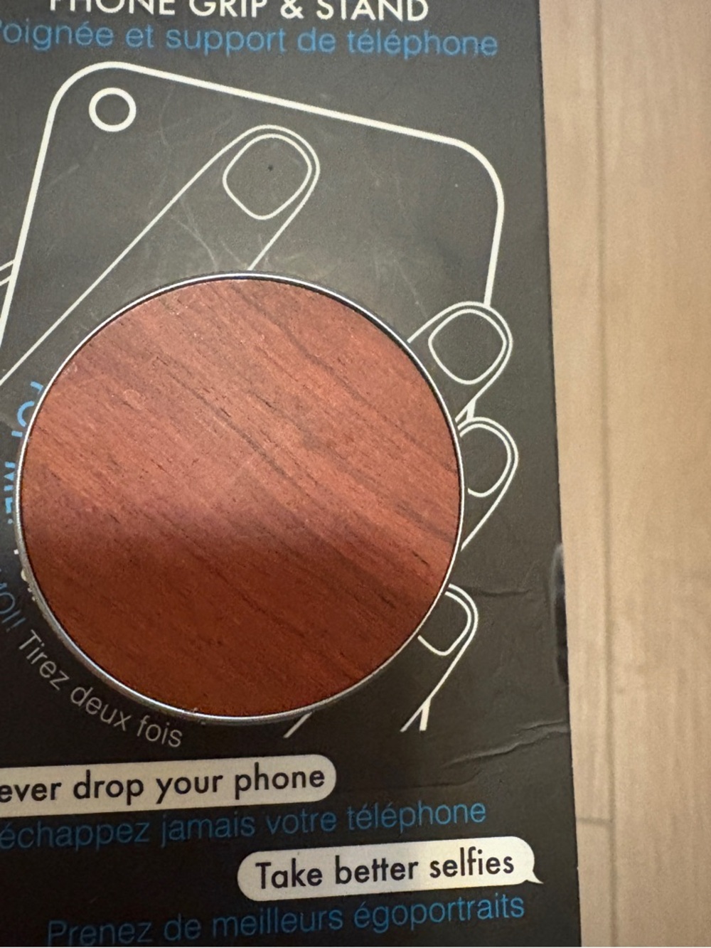 PopSocket Phone Grip & Stand - Black with Blue Accent - Picture 4 of 4